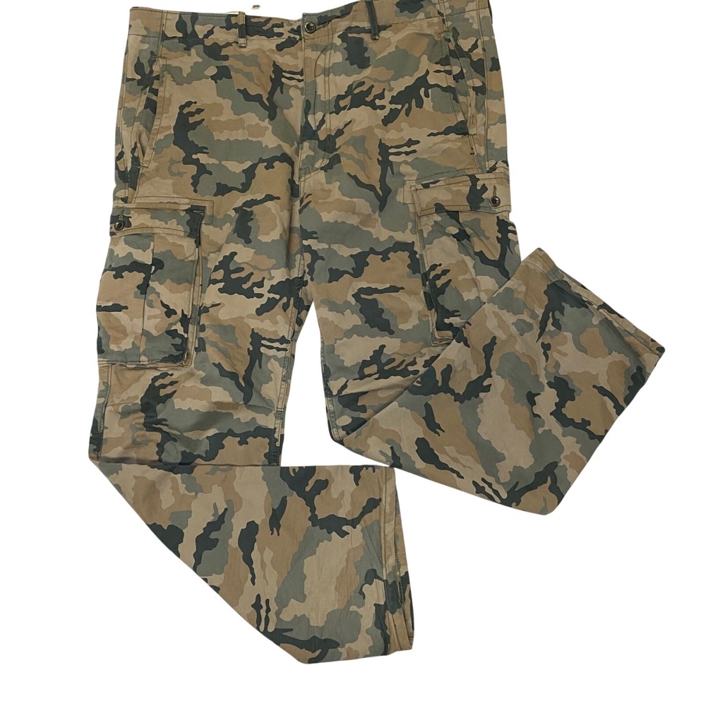 Levi's Strauss Signature Cargo Pants Men's 38x32 Camo Camouflage Utility‎ Cotton